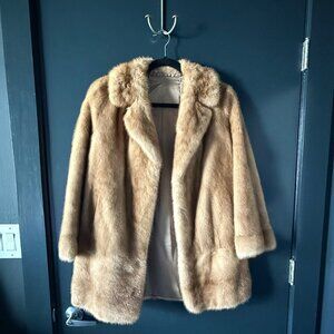 Vintage Faux Fur Coat Small/Medium